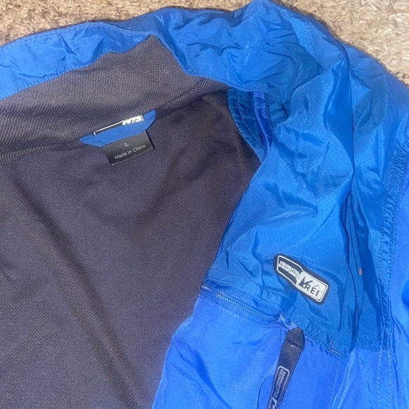 REI men’s zip up windbreaker, size Large - Picture 2 of 3